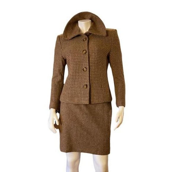 Vintage Mohair/ Virgin Wool/ Angora/ Cashgora 2-piece suit by Feraud - Picture 1 of 3